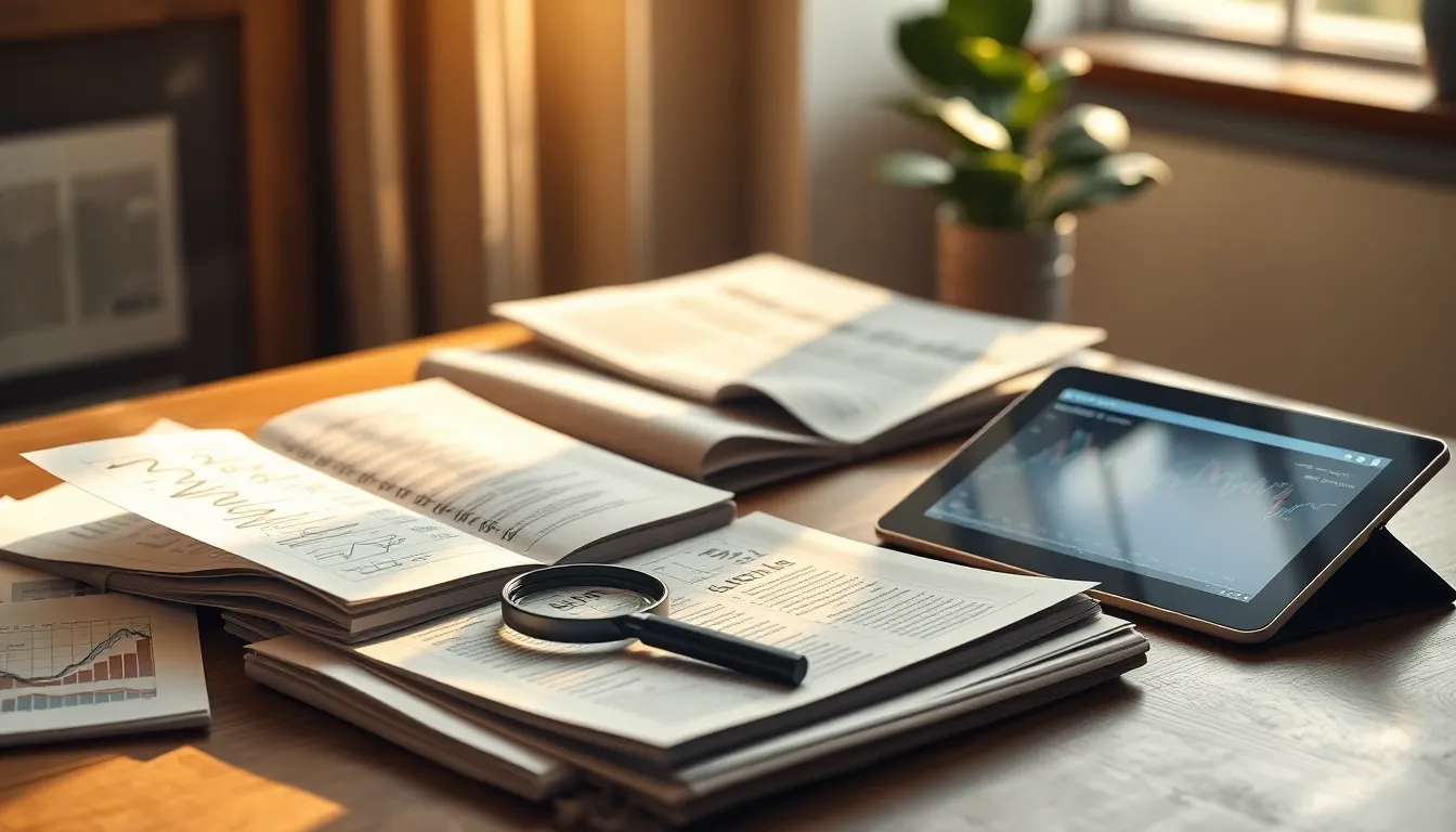 주식 시장에서 차트와 그래프를 보며 투자 전략을 연구하는 사람들의 모습