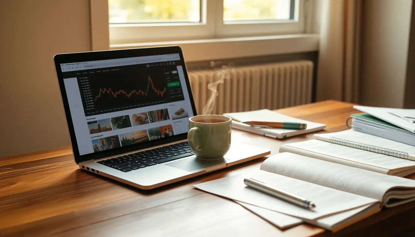 주식 시장 그래프와 데이터