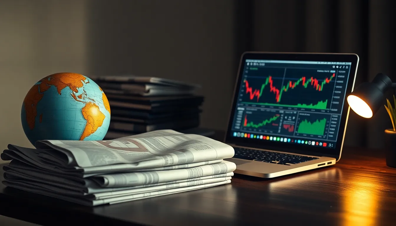 경제 지표 그래프를 분석하는 투자자 이미지