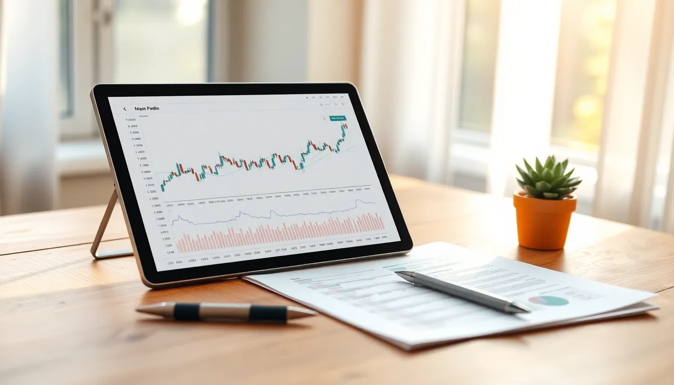 주식 시장 그래프와 분석 자료