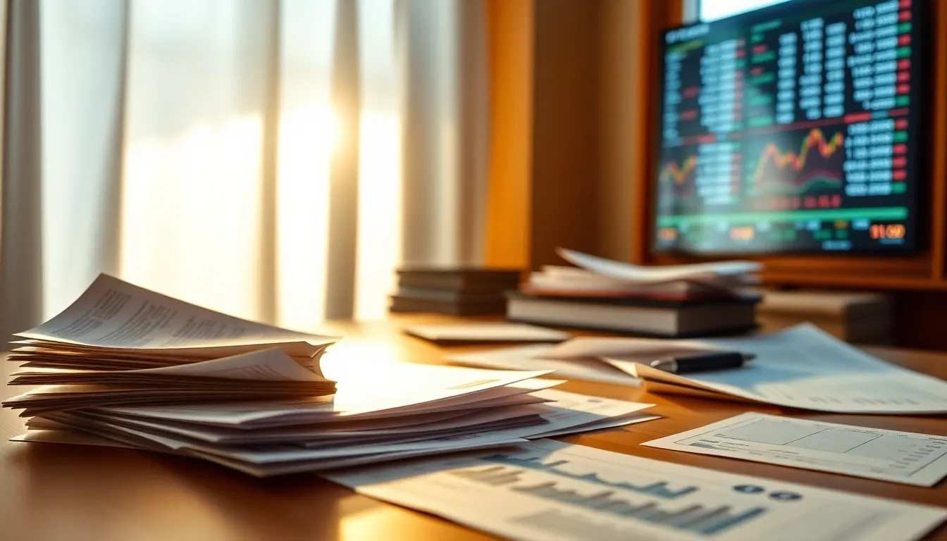 주식 시장에서 상승과 하락을 상징하는 그래프 이미지