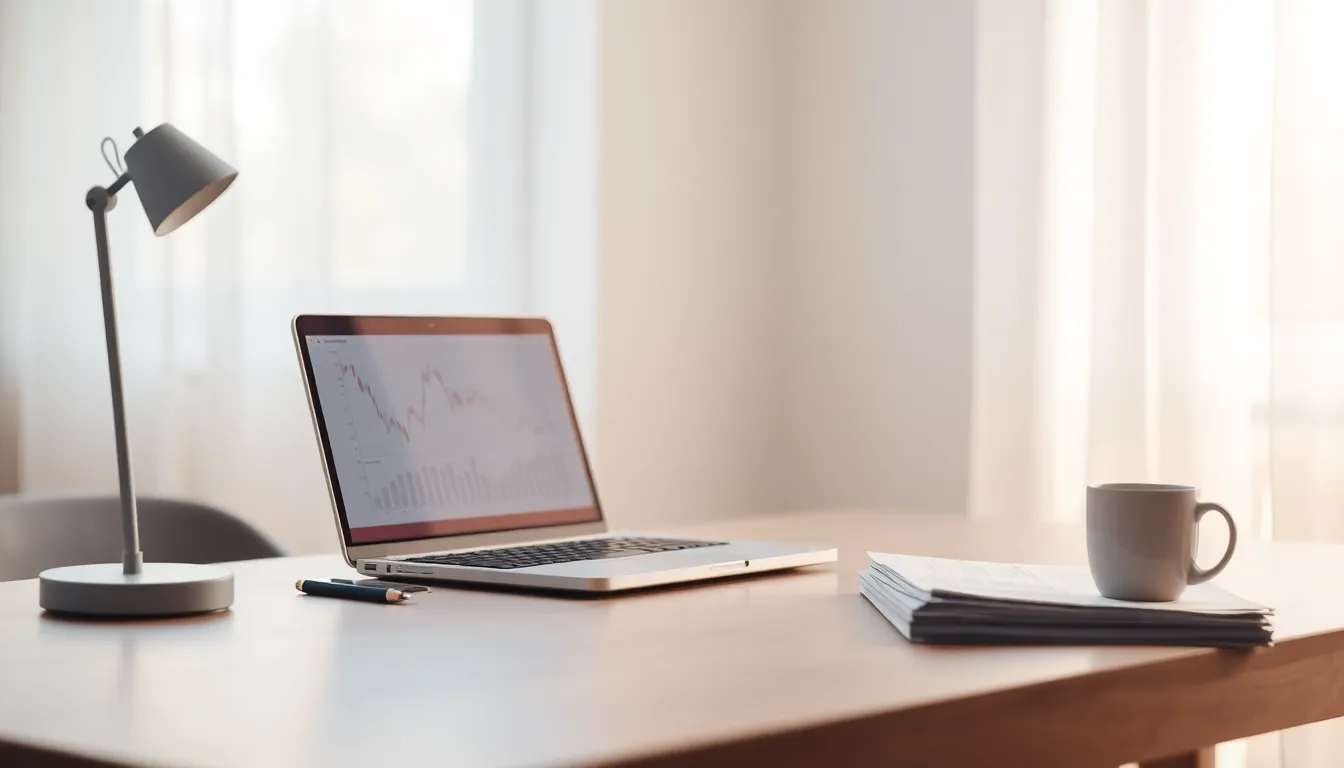 주식 시장 그래프와 다양한 경제 지표를 나타내는 이미지