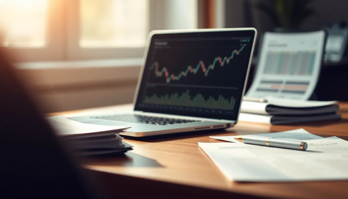 주식 시장 그래프와 데이터 분석 이미지