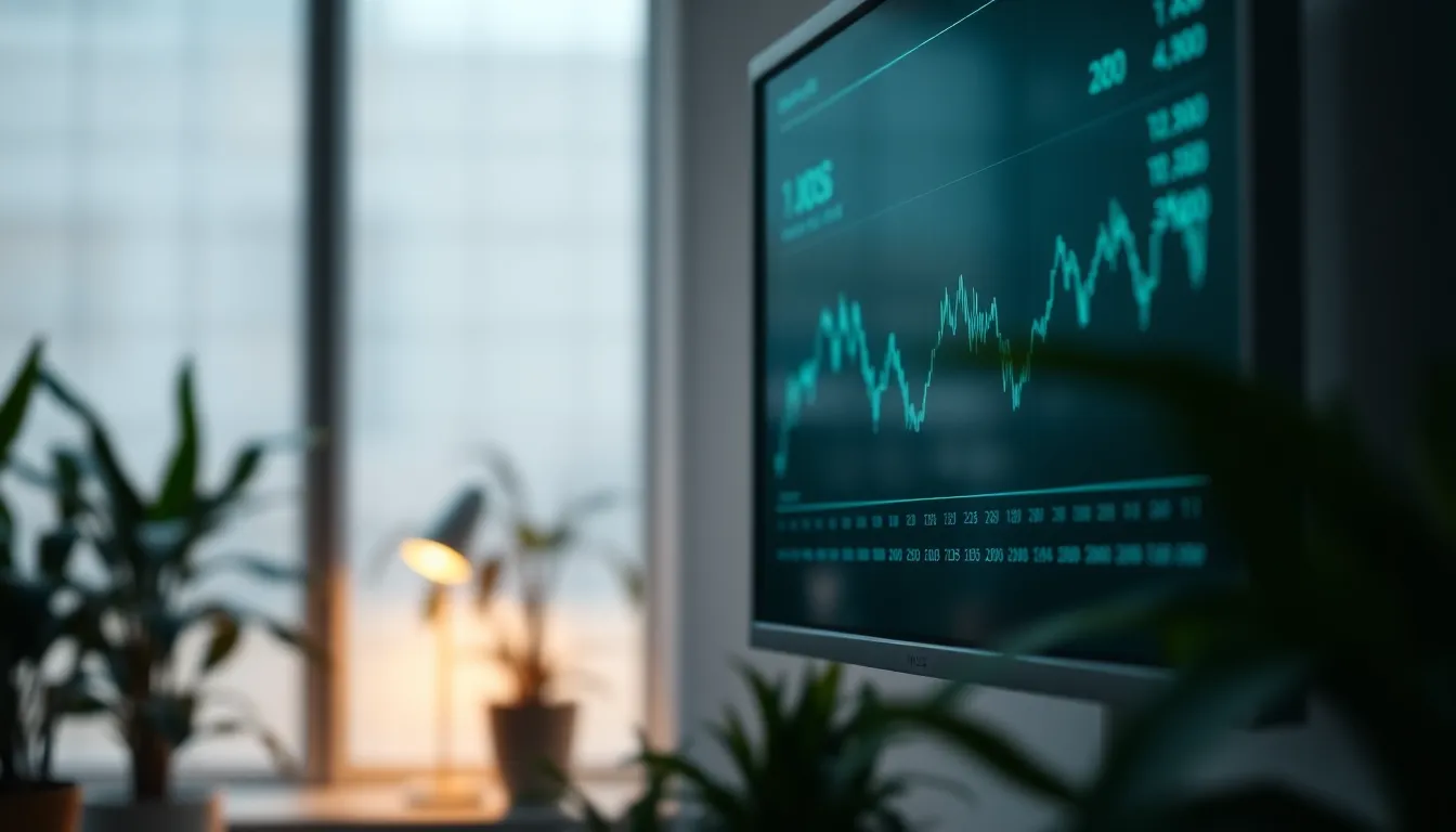 주가 변동성 차트를 분석하는 이미지