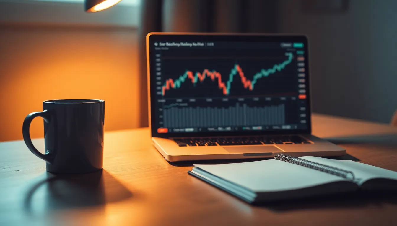 주식 시장 그래프와 데이터 분석 이미지