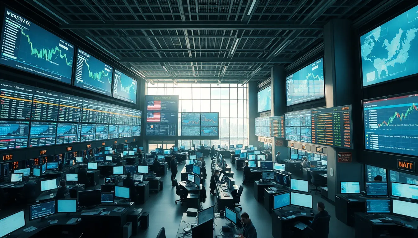 주식 시장 그래프와 데이터 분석 이미지