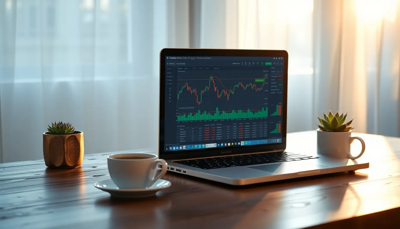 주식 시장 상승과 하락을 상징하는 이미지