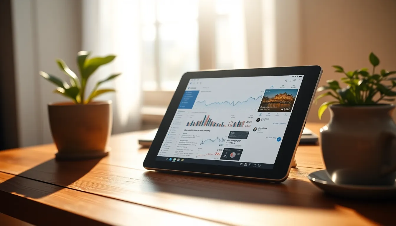 경제 지표 그래프와 주식 시장