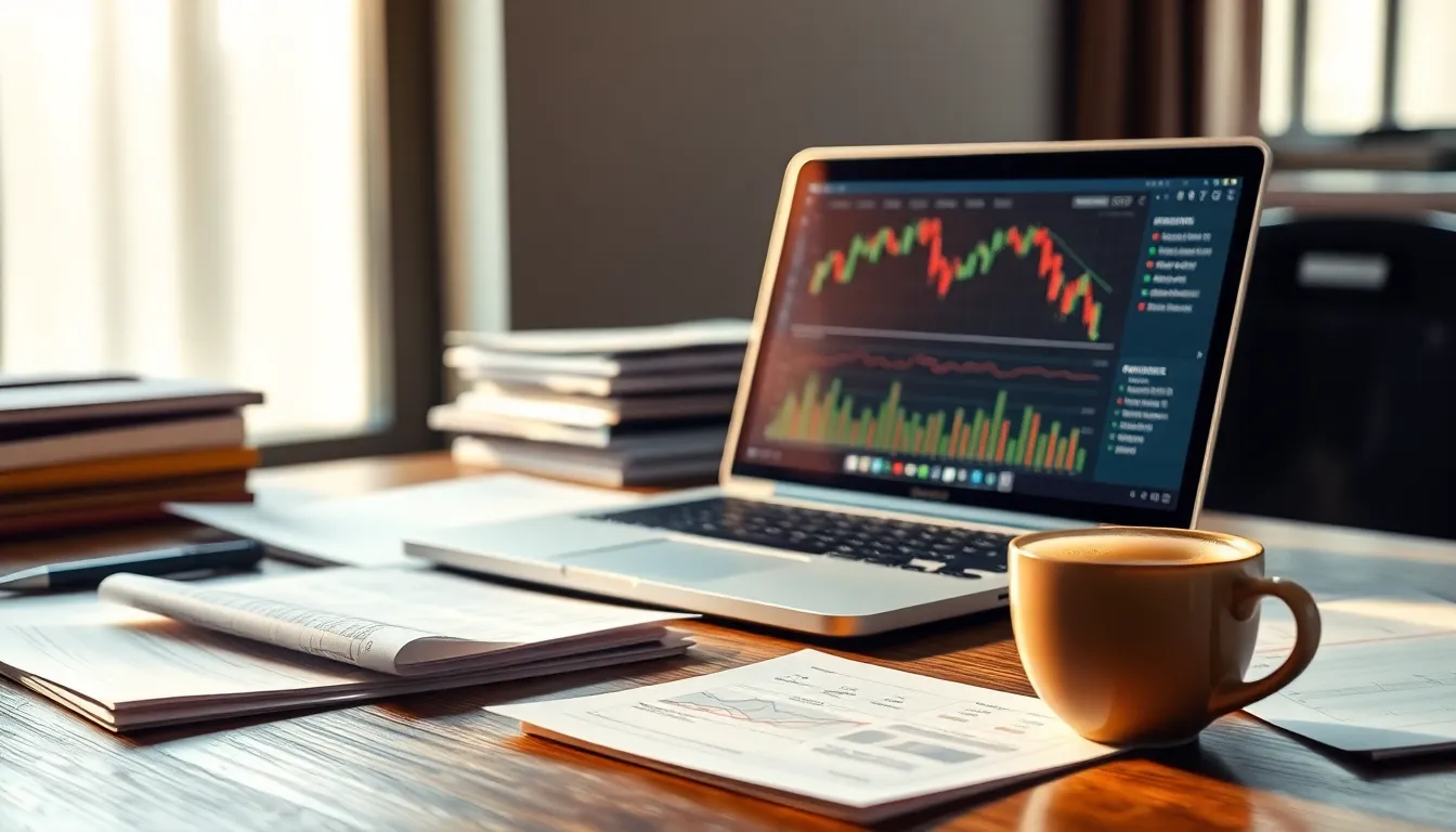 주식 시장 그래프와 투자 관련 이미지