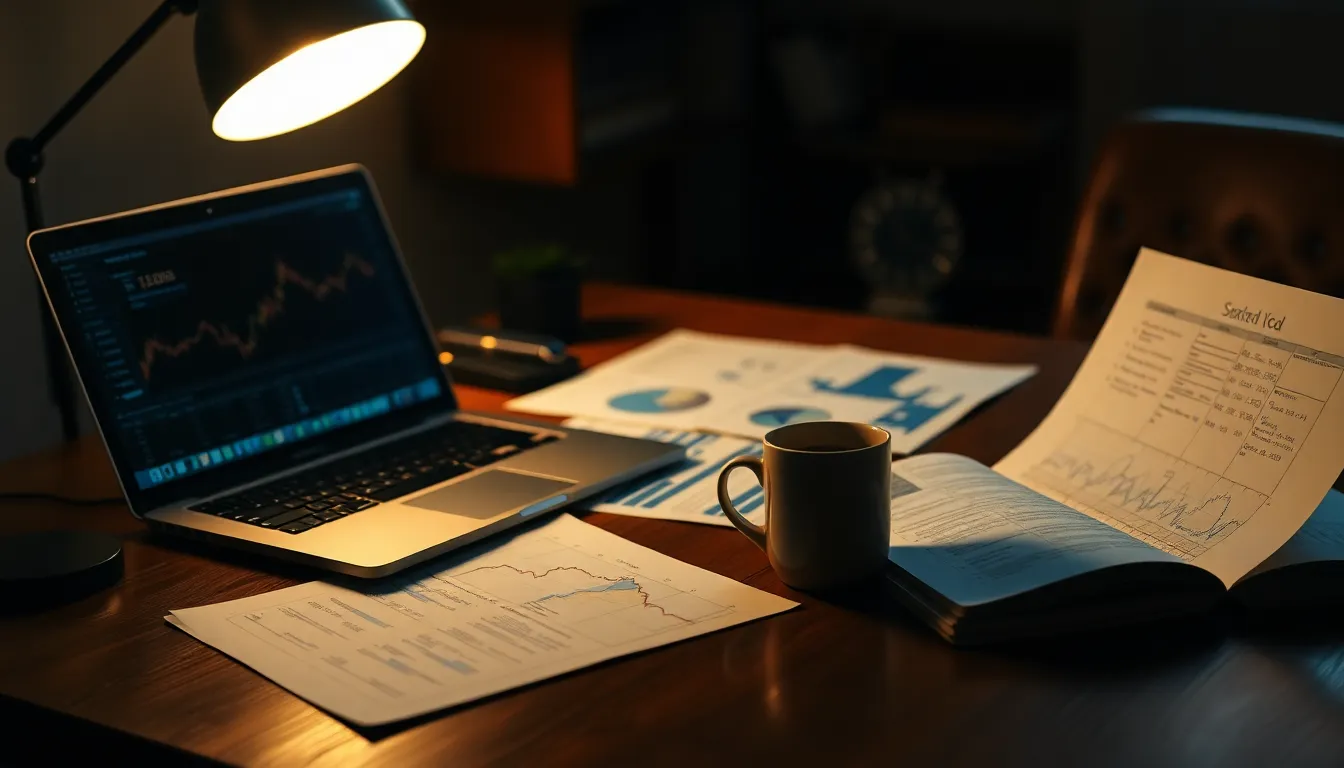 미래 성장 산업을 분석하는 투자자의 모습